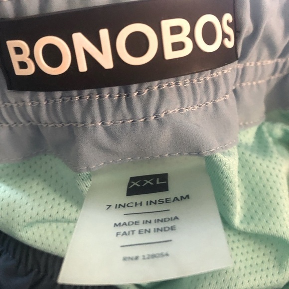 Bonobos Swim Trunks Shorts Lined Blue Dinosaur Print Bungee Drawstring Men’s XXL - Picture 3 of 9